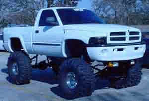 2001 Dodge 1500 4WD 15" custom lift kit