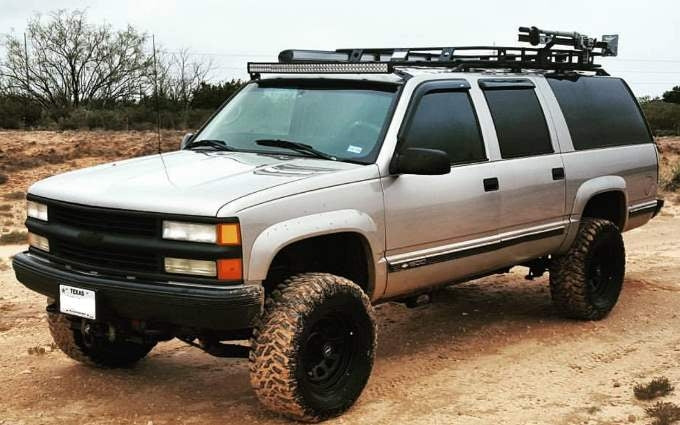 1998 K1500 Suburban with a 4" Tuff Country lift kit
