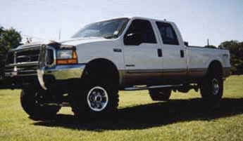 1999 F250, Powerstroke diesel Lariat, 4" Skyjacker suspension lift kit