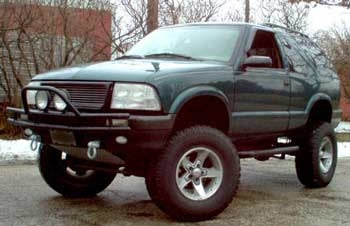 1996 Chevy Blazer with 5" lift kit, 2" lift kit, 2" Performance Accessories body lift