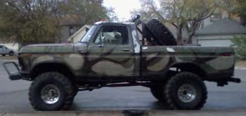 1979 Ford F150 with 6" suspension lift kit, 4" body lift