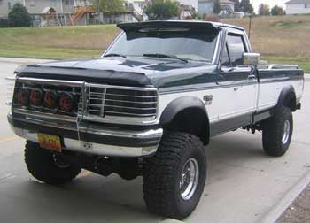 1995 F150 4x4 with 6" Rough Country suspension lift kit, 3" body lift