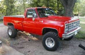 1979 Chevy K20 with 4" suspension lift kit