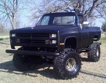 1985 Chevy C10 with Superlift 6" lift kit, 5" body lift