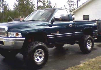 1994 1500 Dodge Ram with 3" suspension lift kit and 3" body lift