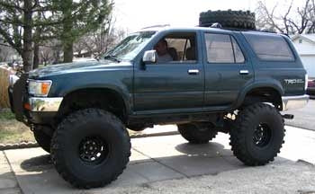 1995 Toyota 4 Runner with 5" suspension lift kit, 3" body lift