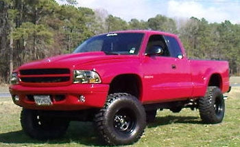 1997 Dodge Dakota 4x4, 2.5" torsion keys, 3" Performance Accessories body lift
