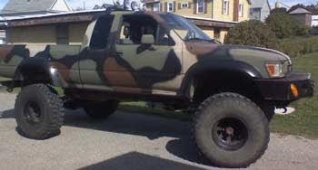 1995 Toyota Tacoma extended cab, 4" suspension lift kit, 3" body lift