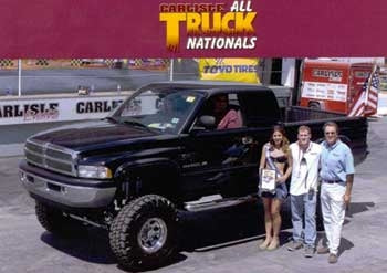 2002 Dodge Ram 2500 with 5" Skyjacker lift kit, 3" Performance Accessories body lift