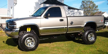 2002 GMC 1500 with Superlift 6-7.5" lift kit, 3" body lift