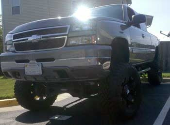 2006 Chevy Silverado 2500HD with Fabtech 8" lift kit, 3" body lift