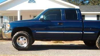 2002 GMC Z71 with lifted torsion keys