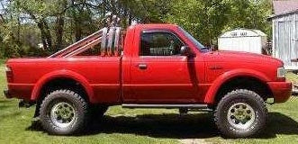 2003 Ford Ranger Edge with 3" body lift, 3" torsion bar keys