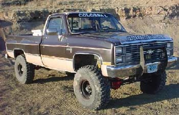 1984 Chevrolet Silverado with 6'' Superlift lift kit