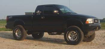 2003 4x4 GMC Sonoma with a 6" Superlift F.I.T. suspension lift kit