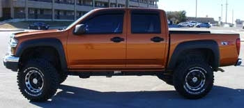 2005 Chevy Colorado Z71 LS 2WD with Skyjacker 4" suspension lift kit, 3" Performance Accessories body lift