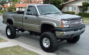 2003 Silverado 2500HD with 6" RCD lift kit, 3" body lift