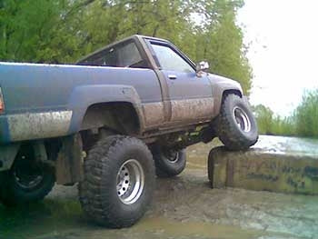 1985 Toyota Pickup 4X4, with a 6" suspension lift kit