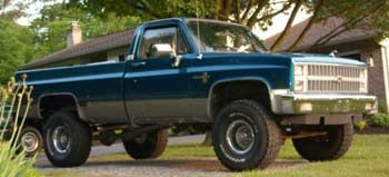 1981 Chevrolet Scottsdale 1/2 ton with a 4" suspension lift kit