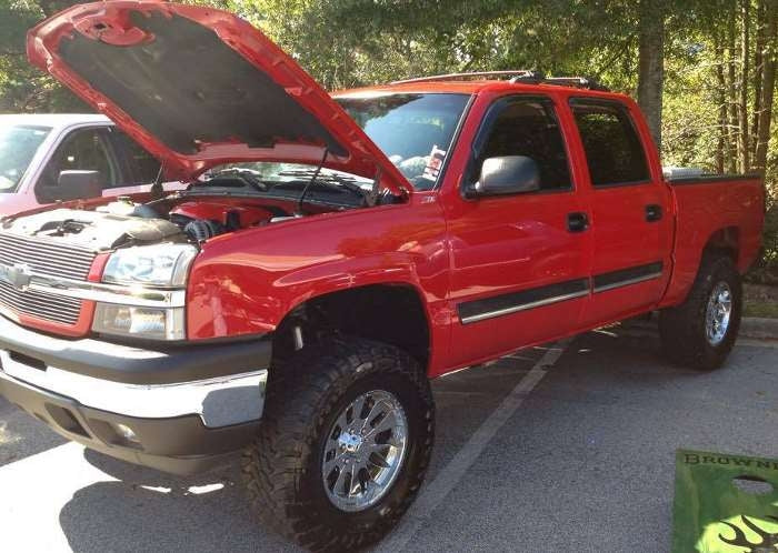 2005 Silverado Z71 with a 6" Fabtech suspension lift kit