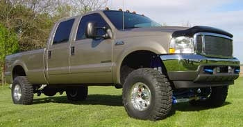 2003 F250 Super duty diesel with 5.5" Fabtech suspension lift kit
