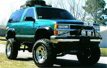 1995 Chevrolet Tahoe with 8" Fabtech suspension lift kit