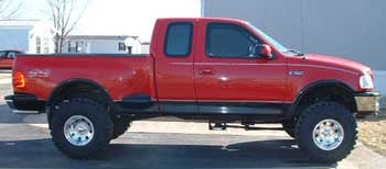 1997 F150 4x4 Ext. cab, Offroad, Stepside with Fabtech 6" suspension lift kit