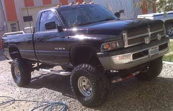 1994 Dodge Ram 1500 4x4, 5" Rough Country lift kit, 3" Performance Accessories body lift