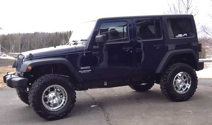 2013 Jeep Wrangler Sport with 4" Zone suspension lift kit