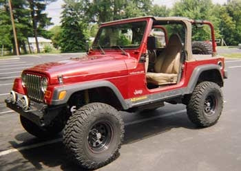 1999 Jeep Wrangler TJ with 4" suspension lift kit
