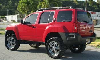 2008 Nissan Xterra X 4x4 with 5" suspension lift kit