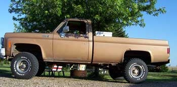 1980 Chevy K-10 with 4'' Rough Country Suspension Lift Kit