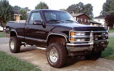 1996 Chevy K1500 Z71 with 4" Rough Country suspension lift kit