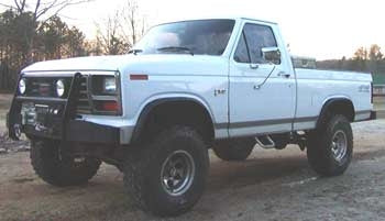 1985 Ford F150 4x4 with 5.5" lift kit