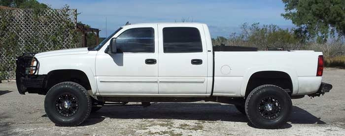 2007 Silverado 2500 Duramax with 6" Zone Offroad lift kit