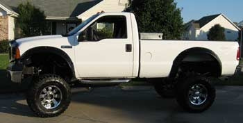 2006 Ford F250 Super Duty with 8" Superlift suspension lift kit, 3" Performance Accessories body lift