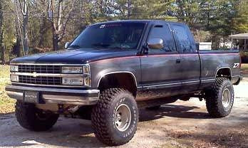 1993 Chevrolet Z71 with 3" suspension lift kit, 3" body lift