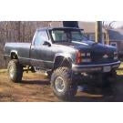 1998 Chevy Silverado with 6" suspension lift kit, 3" body lift