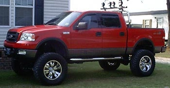 2004 Ford F150 with 6" Fabtech suspension lift kit, 3" body lift