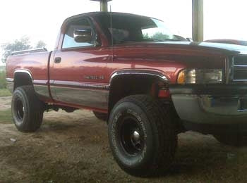 1997 Dodge 1500 SLT with 4" Rancho suspension lift kit