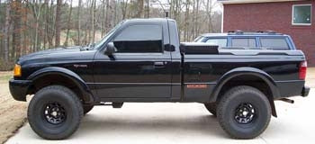 2002 Ford Ranger Edge with 3.5" Fabtech spindle lift kit