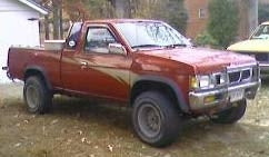 1994 Nissan Pickup with 3" Rough Country body lift