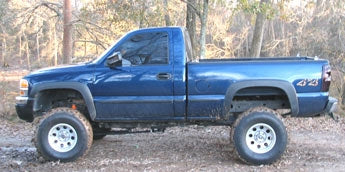2001 GMC 1500 with Fabtech 6" lift kit, 3" Performance Accessories body lift