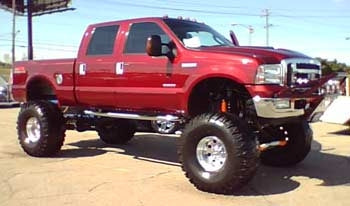 2005 Ford F350 Super Duty 6.0 Diesel 13" custom suspension lift kit, 3" body lift