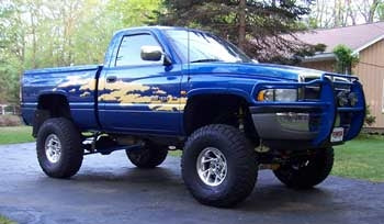 1997 Dodge Ram 1500 with Skyjacker 5" lift kit