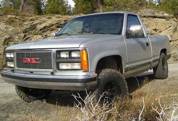 1998 GMC 1500 with 4" Rough Country lift kit
