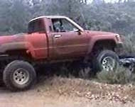 1987 Toyota regular cab pickup with 4" Trailmaster suspension lift kit, 3" body lift