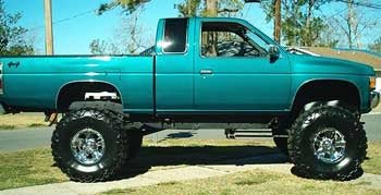 1995 4x4 KC Hardbody with a 4" TrailMaster suspension lift kit