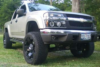 2005 Chevy Colorado Z71 Crew Cab with 4" suspension lift kit, 2" torsion keys