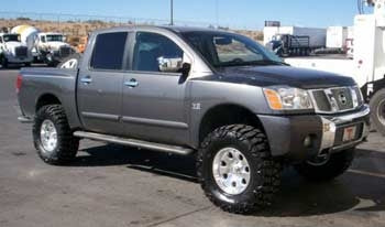 2004 Nissan Titan Crew Cab LE 4X4 with 6" suspension lift kit